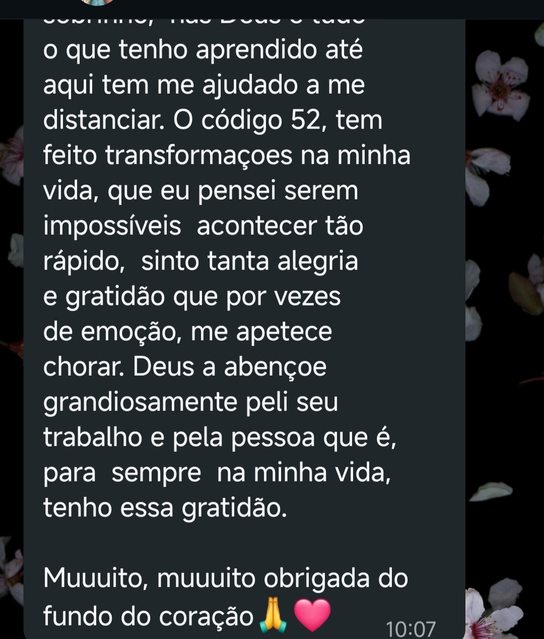 Testemunho aluna 3